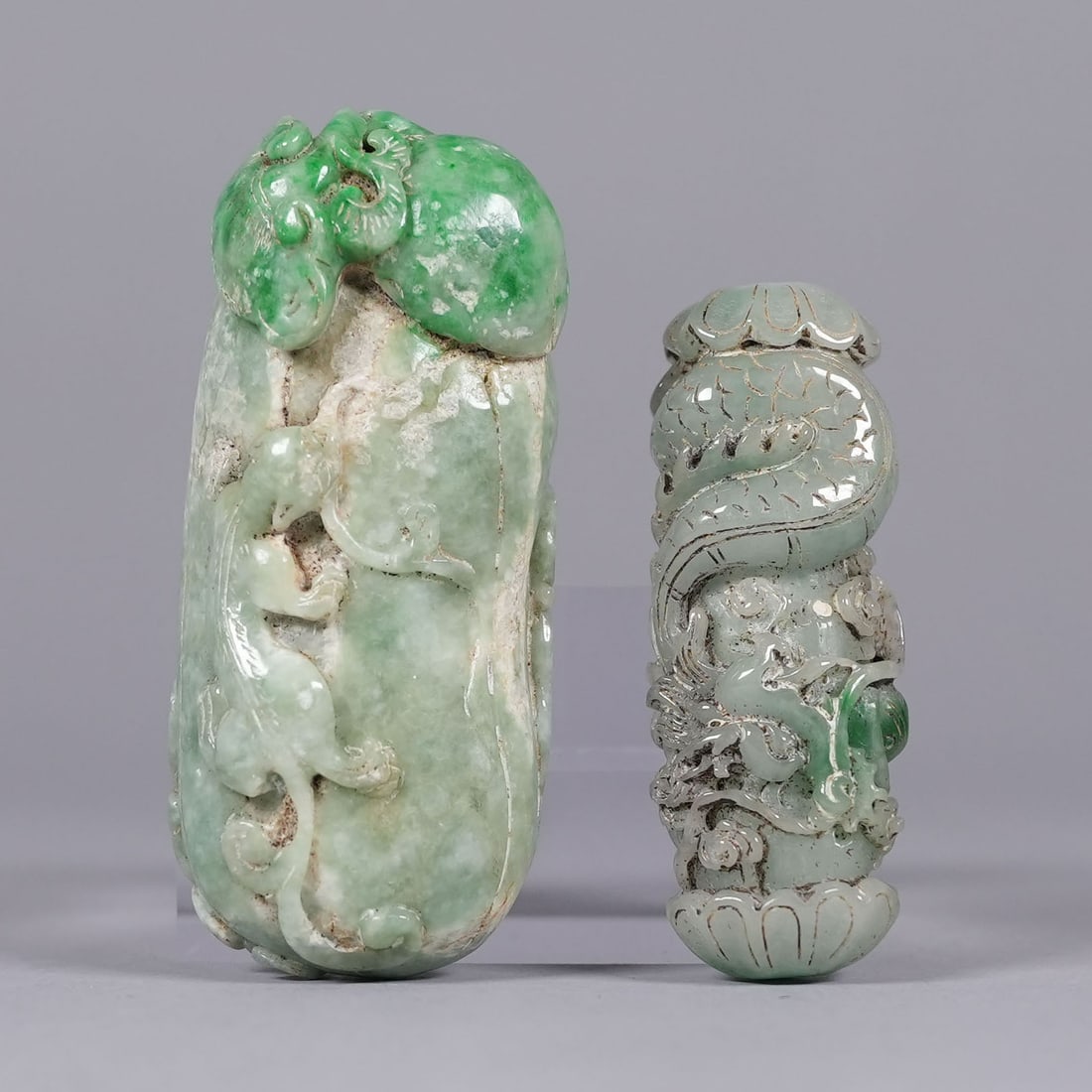 Lots Chinese jadeite carvings (1 of 7)