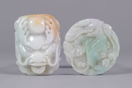 Lots Chinese jadeite carvings