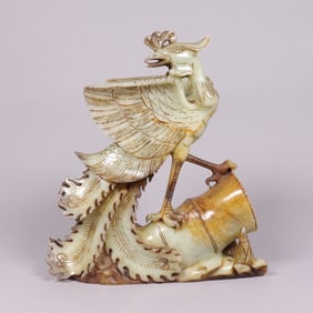 Chinese fine jade carved figure