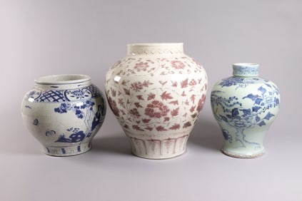 Lots Chinese large fine jars