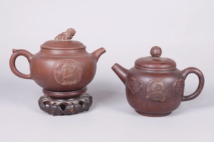 Lots Chinese clay teapots