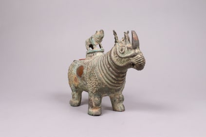 Chinese fine bronze rhino