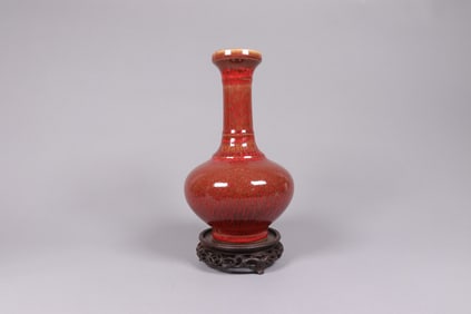 Chinese fine red vase