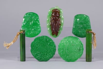 Lots Chinese carved items