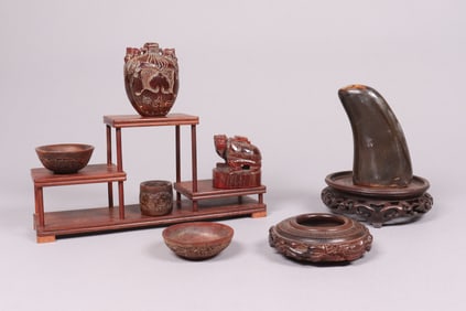 Lots Chinese fine carvings