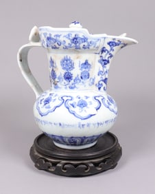 Chinese fine b/w pitcher