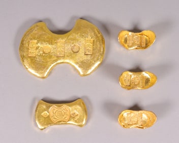 Lots Chinese ingots ungraded