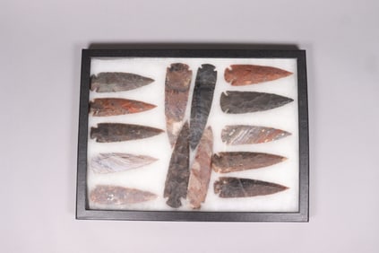 Lots vintage spear heads.