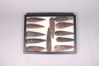 Lots vintage spear heads.