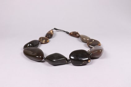 A fine large amber necklace