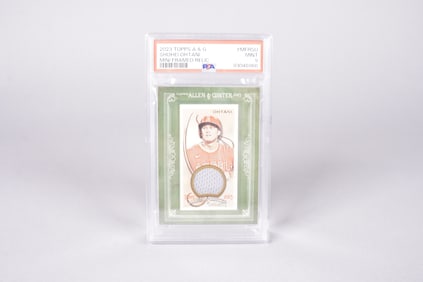 Shohei Ohtani jersey card PSA 9