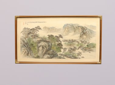 Chinese large framed painting