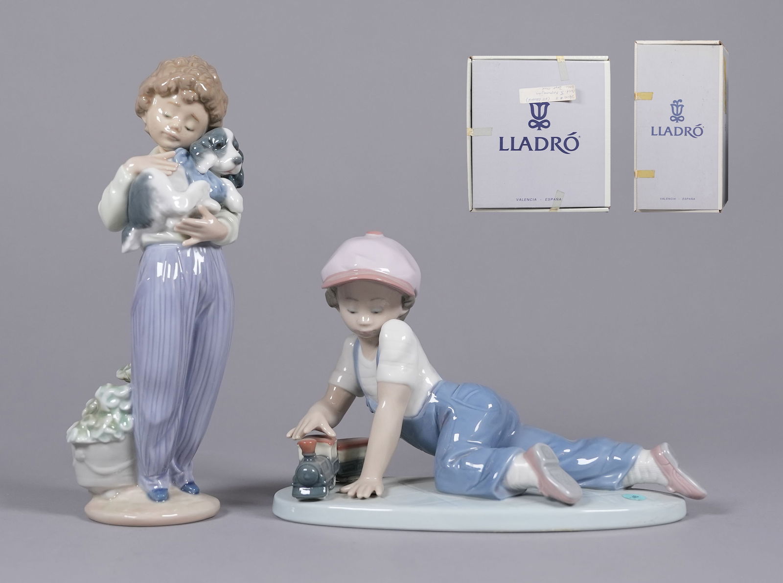 Lots Lladro boy figurines with box (1 of 9)