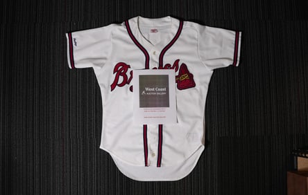 A rare Hank Aaron signed jersey