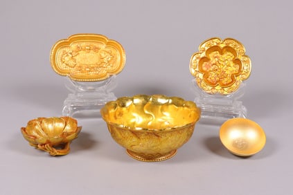 Lots Chinese gilted items