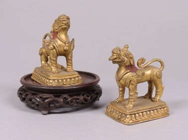 2 Chinese gilted beast