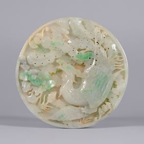 Chinese jadeite fine plaque