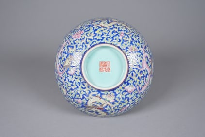 Chinese fine dragon bowl