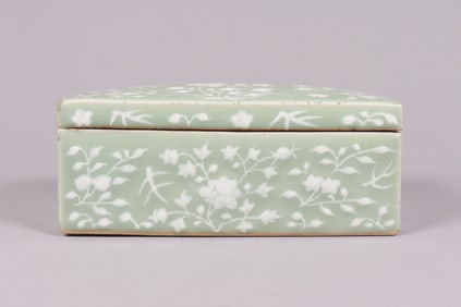 Chinese 19 c porcelain box