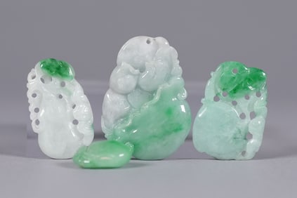 Lots Chinese jade carvings