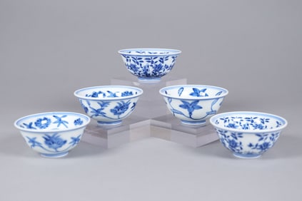Lots Chinese b/w cups