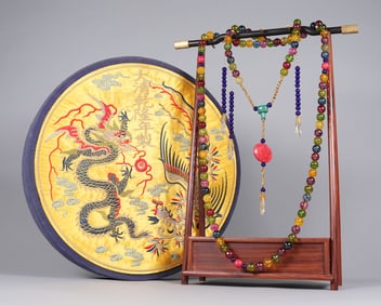 Chinese long beaded necklace