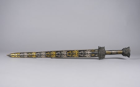 Chinese gilted bronze sword