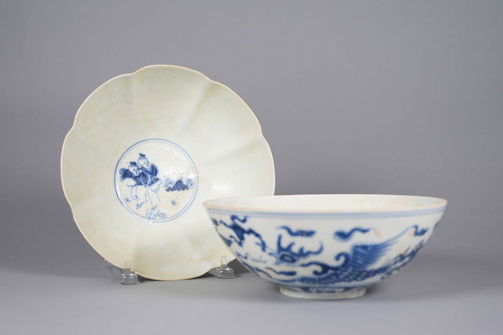 2 Chinese fine b/w bowls (1 of 7)