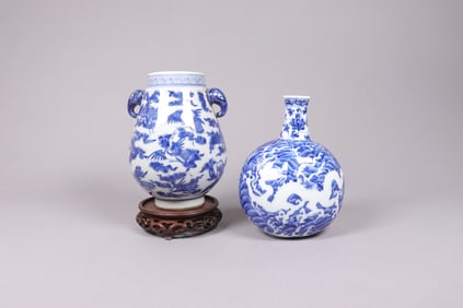 Lots Chinese b/w porcelains