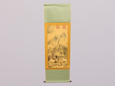 Chinese fine scroll in box