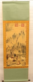 Chinese fine scroll in box