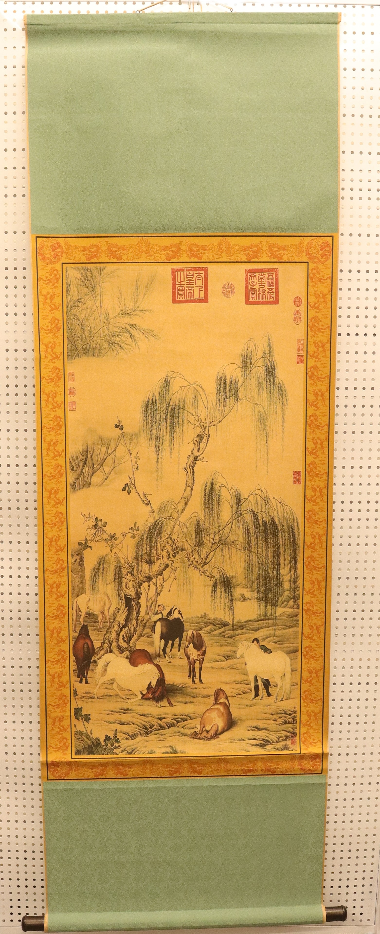 Chinese fine scroll in box (1 of 6)