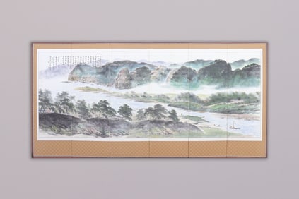 Chinese long painting panel
