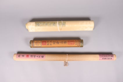 Lots Chinese fine scrolls.