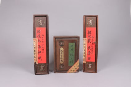Lots Chinese scrolls in box