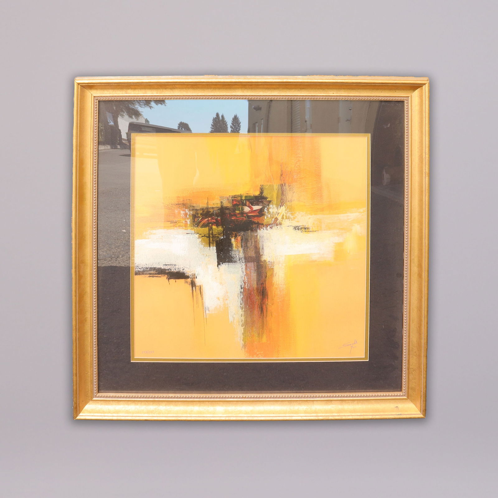 Francesco Savinelli lithograph: Francesco Savinelli framed lithograph, with certificate.