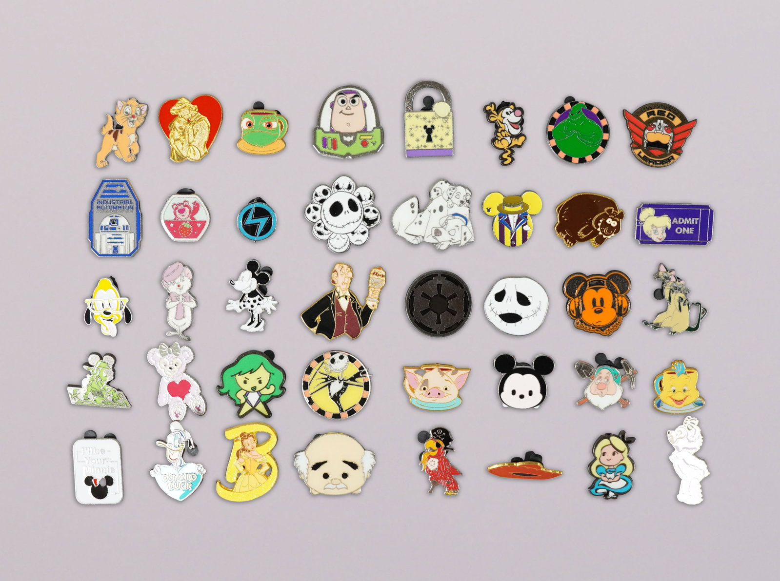 Lots Disney pins: Lots Disney pins.
