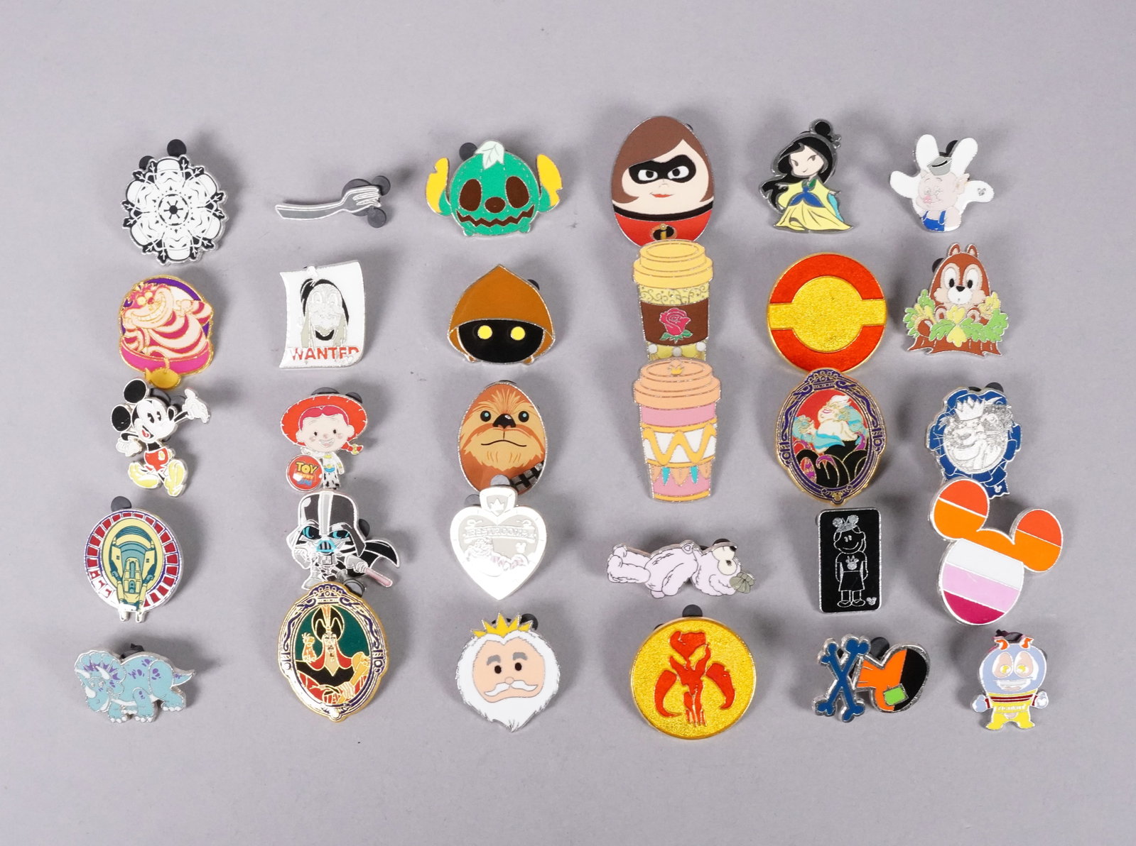 Lots Disney pins: Lots Disney pins.