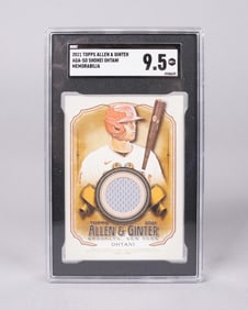 2021 Topps Shohei Ohtani jersey card SGC 9.5