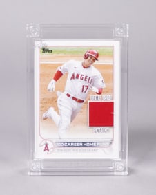 Shohei Ohtani game used jersey card