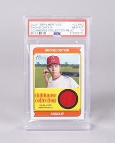 2023 Topps Shohei Ohtani relic card PSA 10