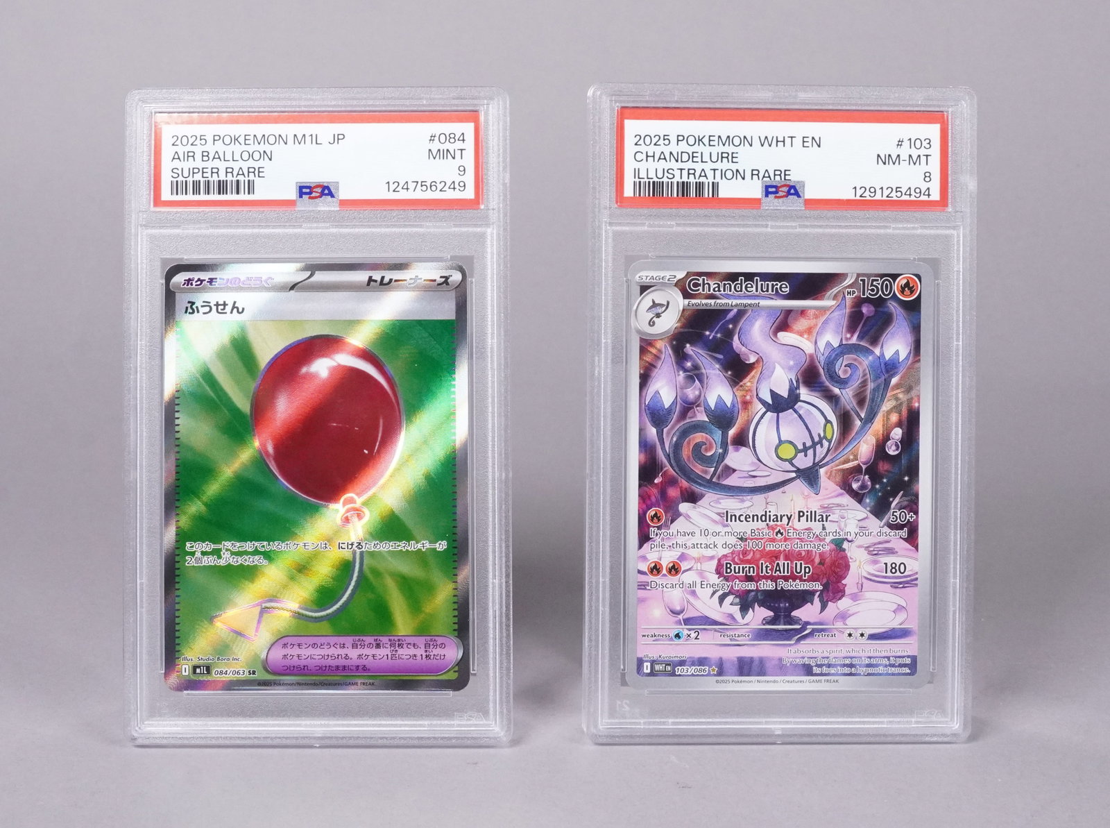 Lots Pokemon cards PSA graded: Lots Pokemon cards, PSA graded.