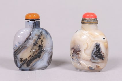 Lots Chinese agate snuff bottles