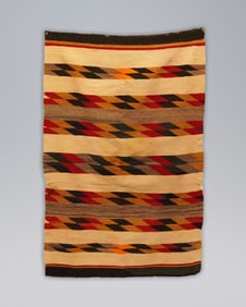 A large Native American rug