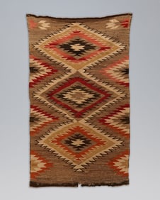 A large Native American rug