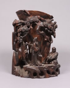 Chinese antique brush pot