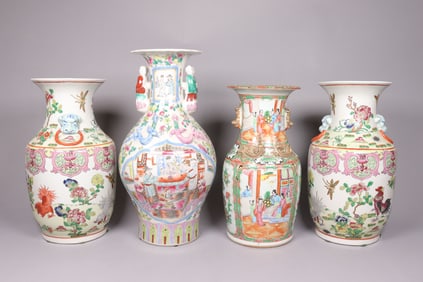 Lots Chinese tall vase