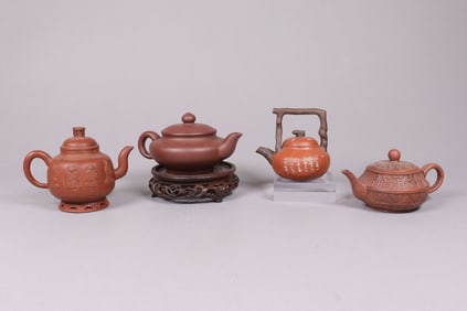 Lots Chinese clay teapots