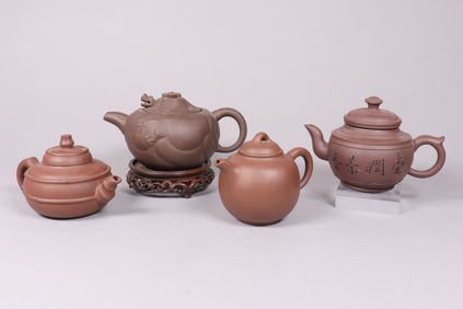 Lots Chinese clay teapots