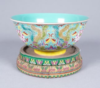 Chinese fine bowl with stand